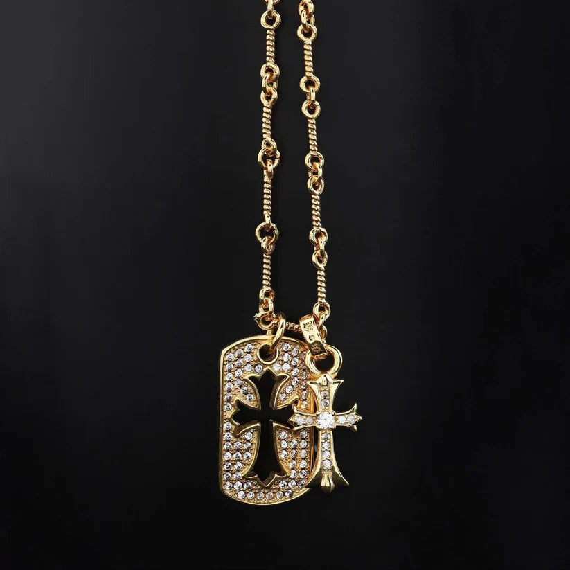Chrome Hearts XS FILIGREE CROSS PENDANT WITH BAIL CH-Chrome Hearts