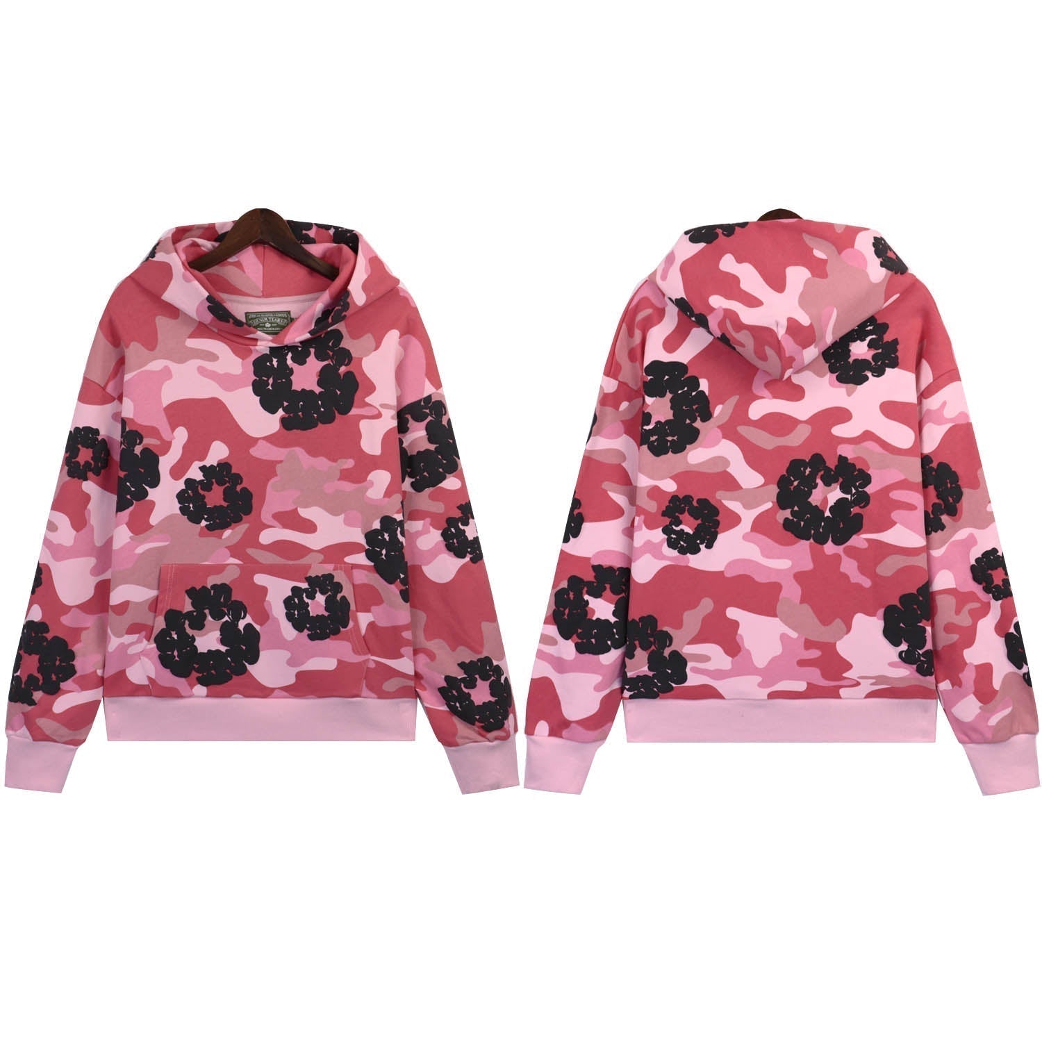Denim Tears Cotton Wreath Camouflage Hoodie DENIM TEARS