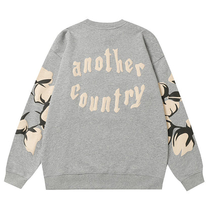 Denim Tears Kapok Pattern Printed Sweatshirts DENIM TEARS