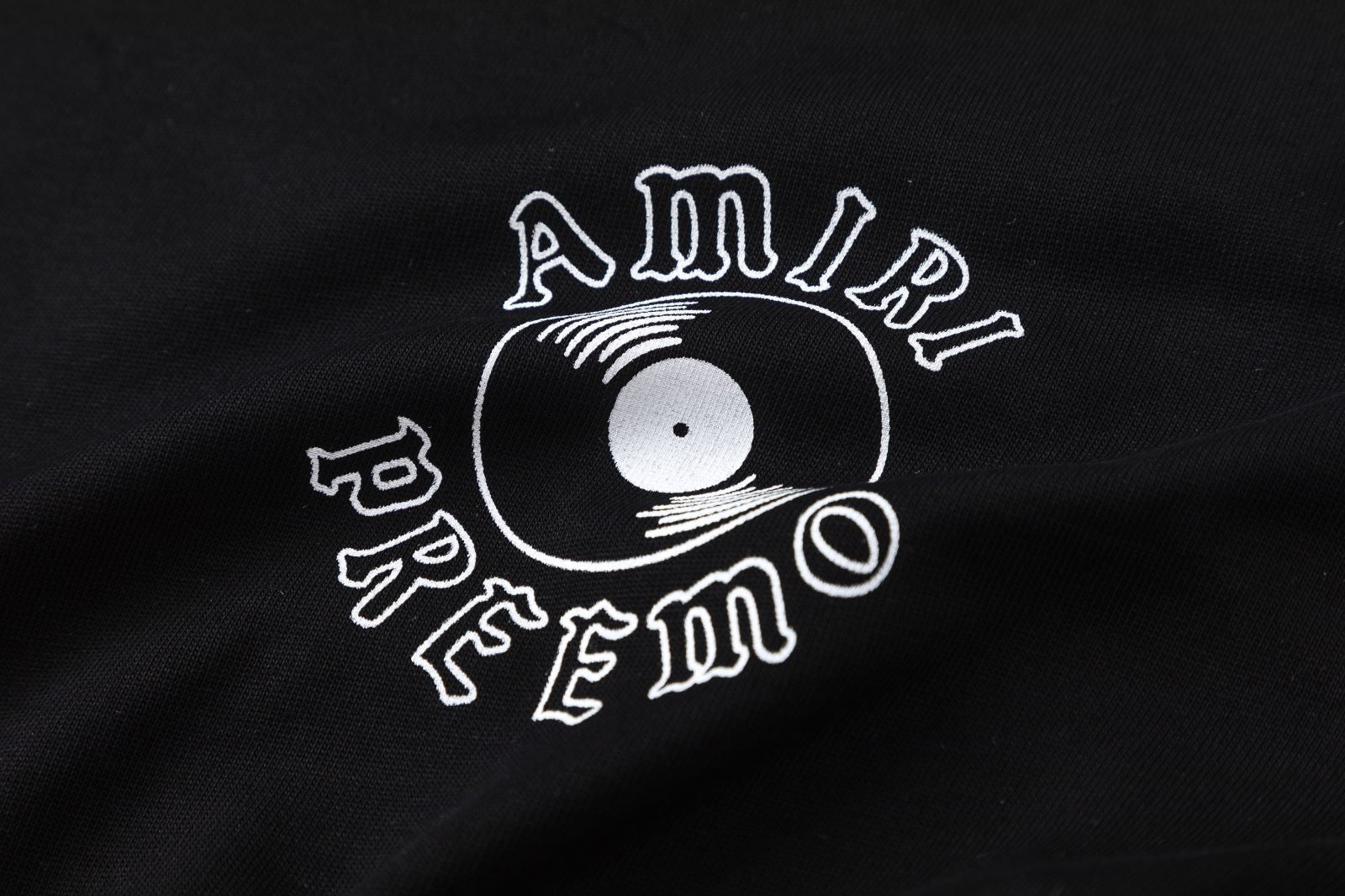 AMIRI Black DJ Premier Edition Premier Record T-Shirt AMIRI