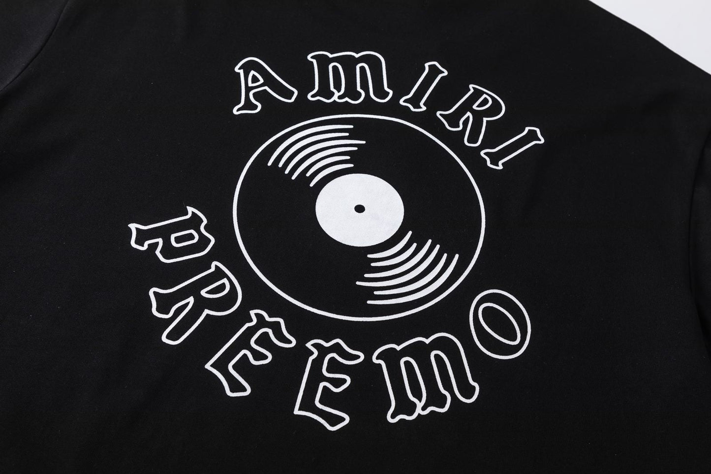 AMIRI Black DJ Premier Edition Premier Record T-Shirt AMIRI