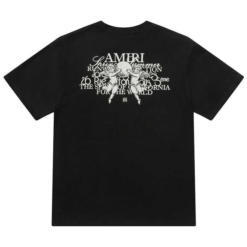 AMlRl Crew Neck Unisex Street Style Plain Cotton T-Shirt AMIRI