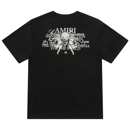 AMlRl Crew Neck Unisex Street Style Plain Cotton T-Shirt AMIRI