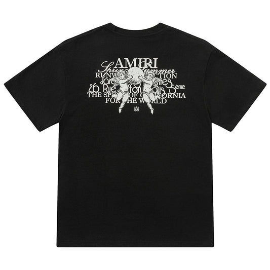 AMlRl Crew Neck Unisex Street Style Plain Cotton T-Shirt AMIRI