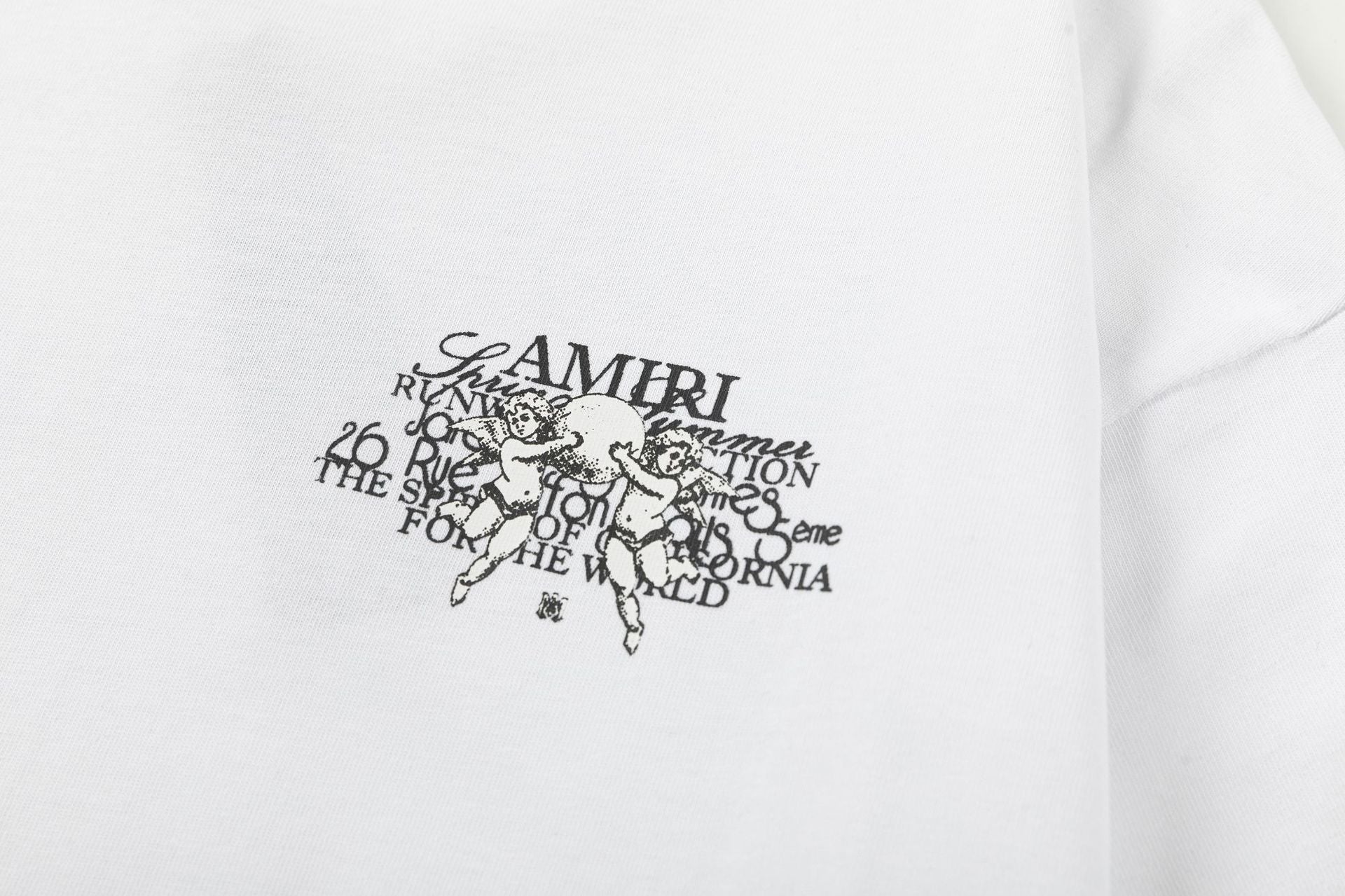 AMlRl Crew Neck Unisex Street Style Plain Cotton T-Shirt AMIRI