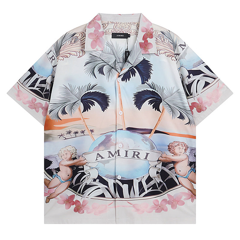 Amiri Men's Cherub Silk Shirt AMIRI