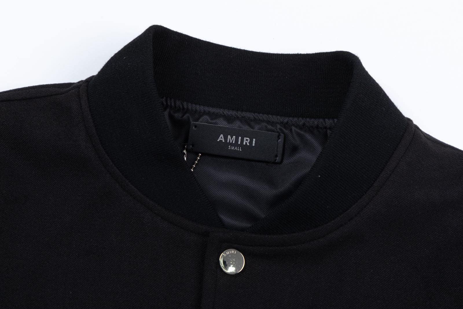 AMlRl Staggered Logo Varsity Jacket AMIRI