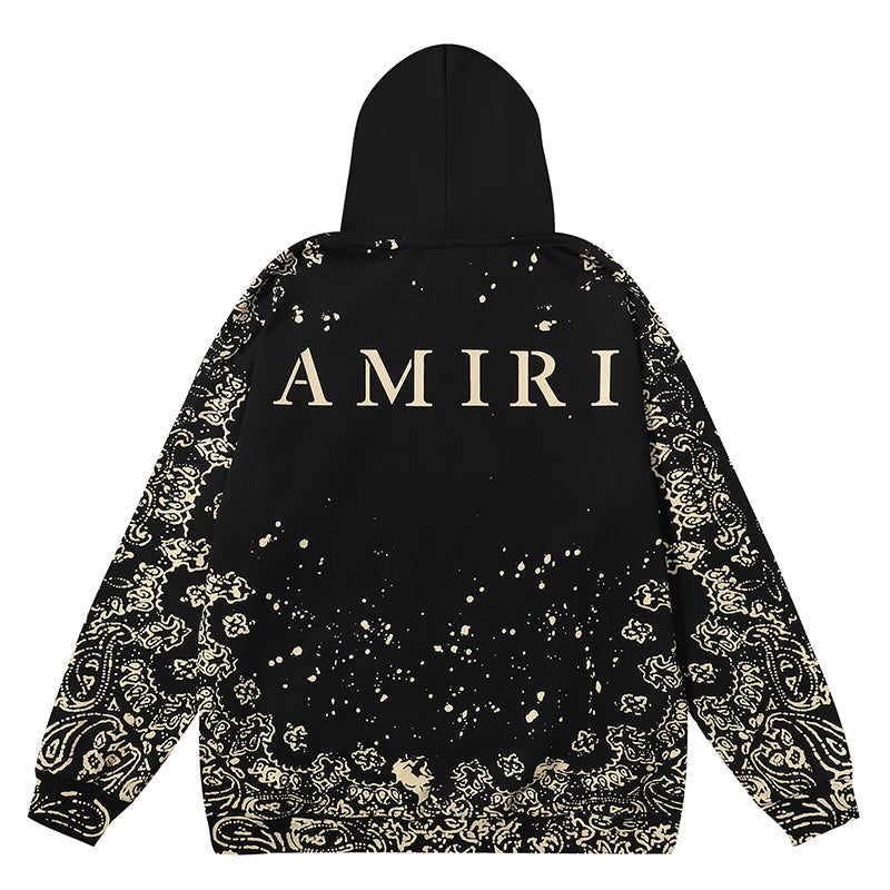 AMIRl Bandana BleachAll Over Hoodie AMIRI