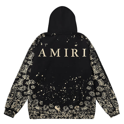 AMIRl Bandana BleachAll Over Hoodie AMIRI