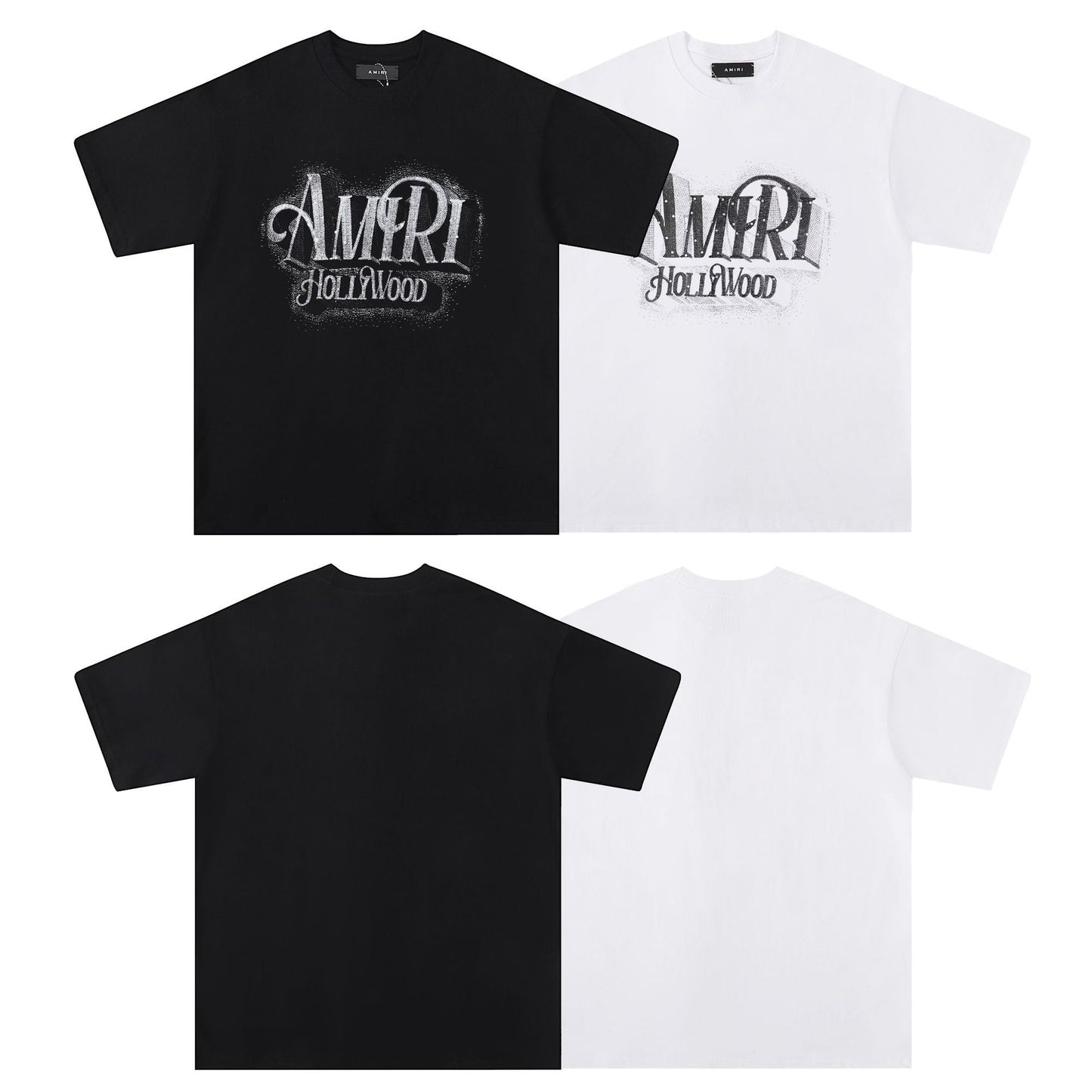 AMIRI Logo crystal-embellished cotton T-shirt AMIRI