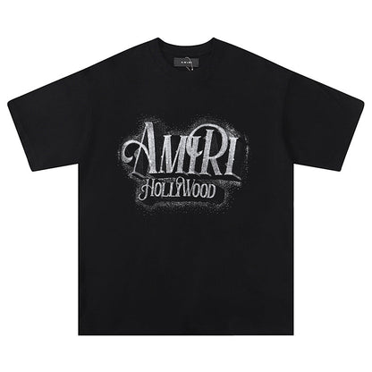 AMIRI Logo crystal-embellished cotton T-shirt AMIRI