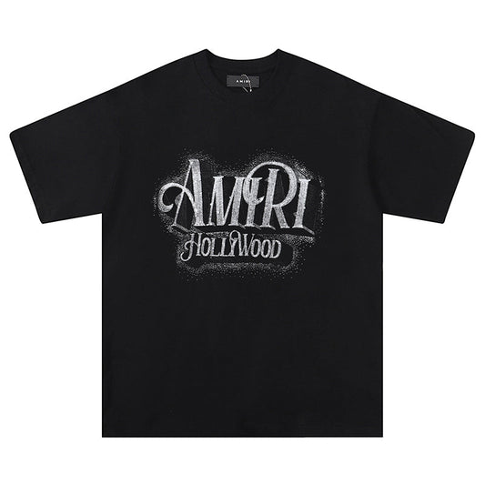 AMIRI Logo crystal-embellished cotton T-shirt AMIRI