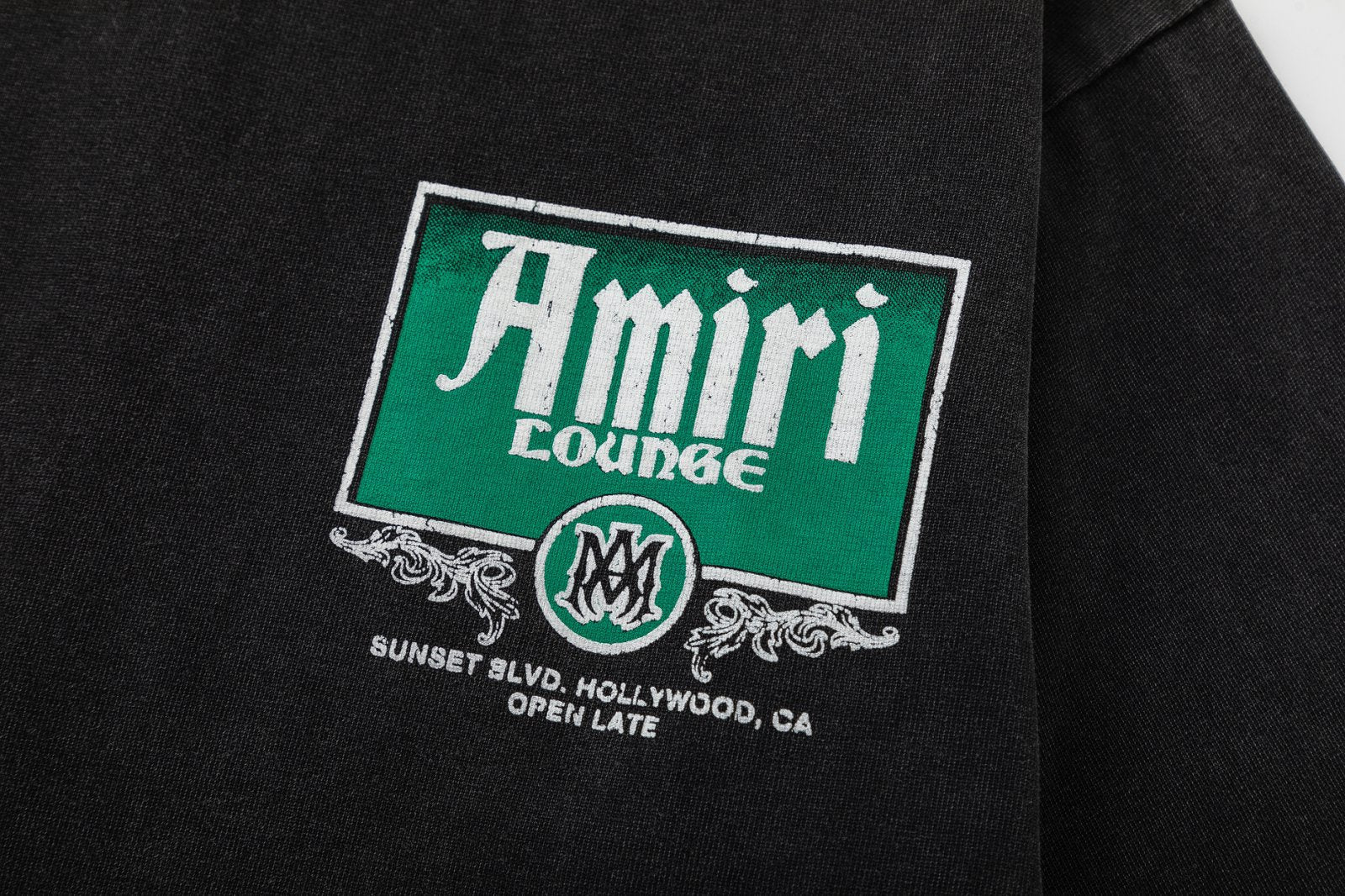 AMIRI Lounge Crystal Embellished Cotton Graphic T-Shirt AMIRI