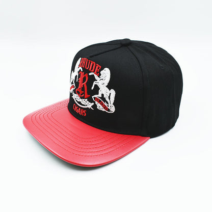 RHUDE TRUCKER CAP Red Black