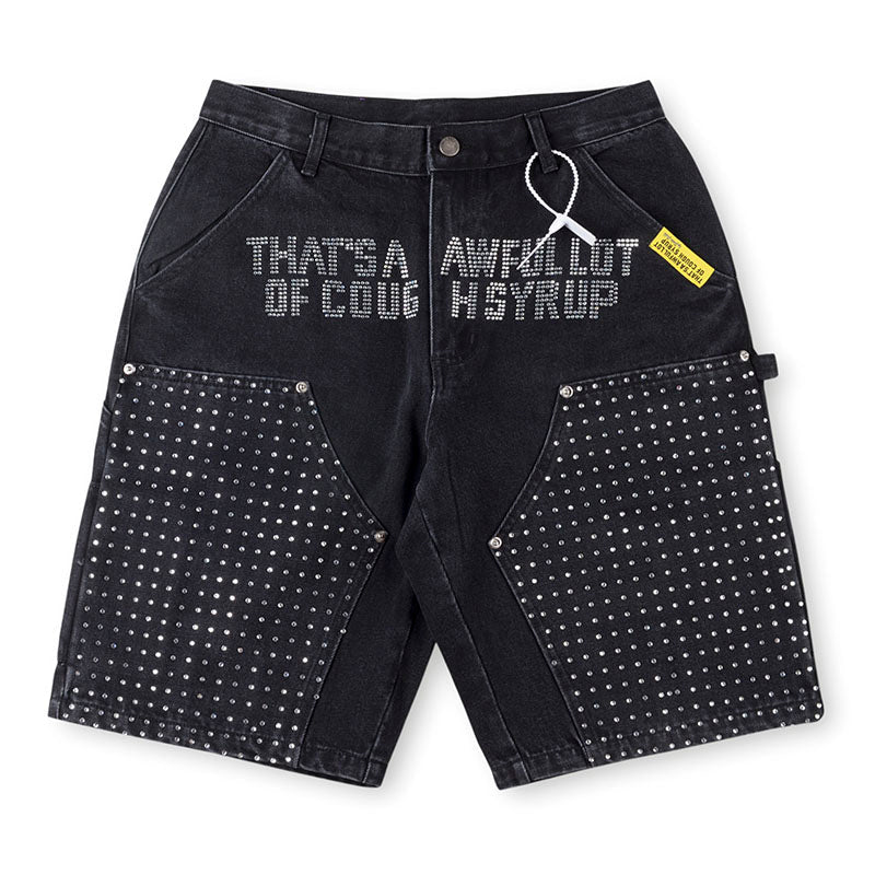 Cough Syrup Denim Shorts