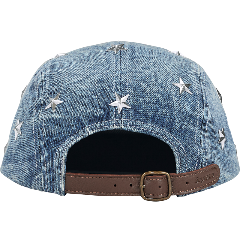 Supreme Stars Studded Denim Camp Cap