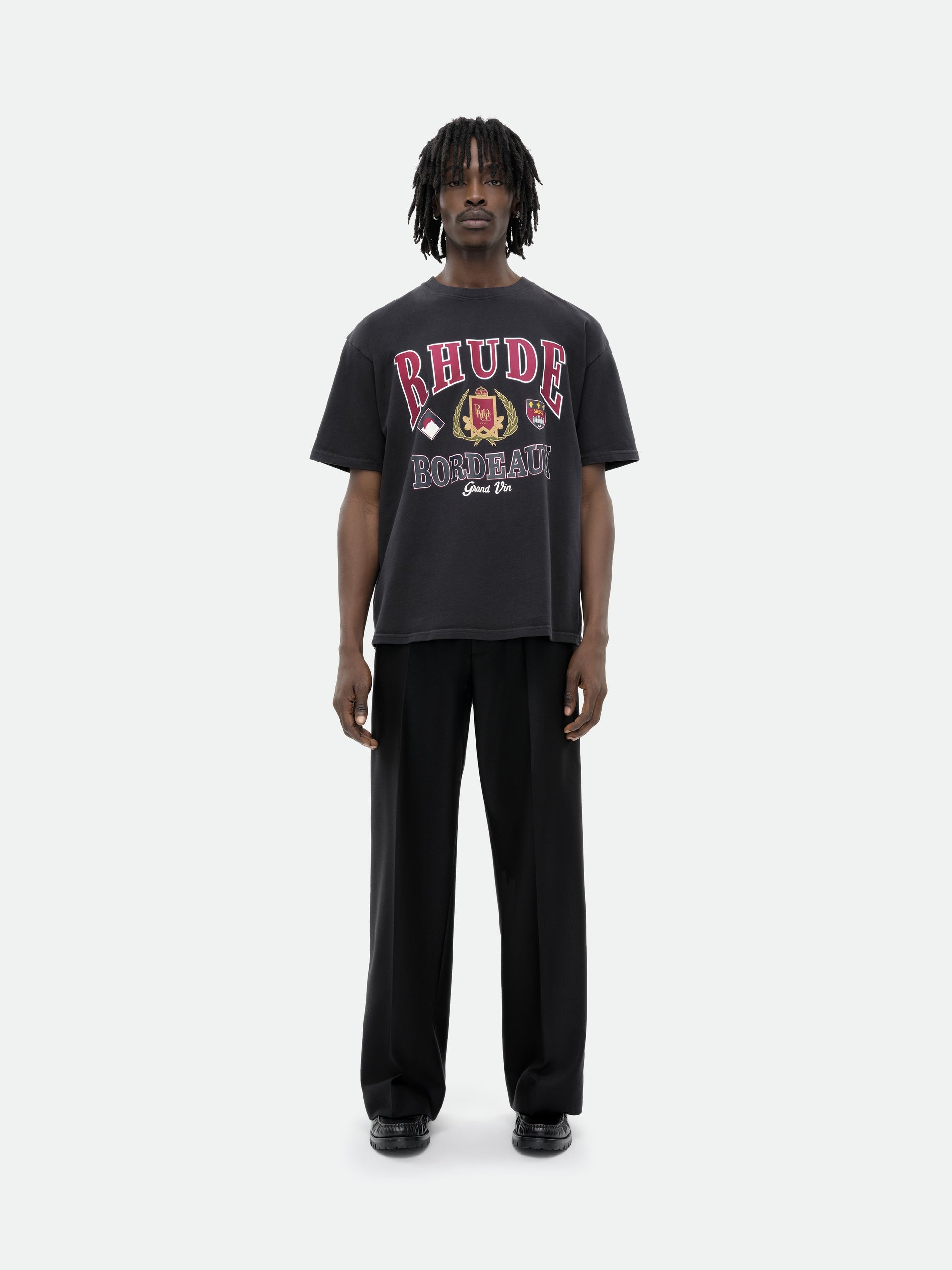 Rhude Bordeaux Grand T-Shirt RHUDE