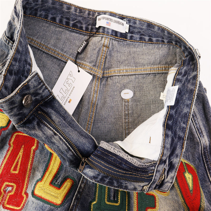 Letter Patterns Denim Shorts #8680