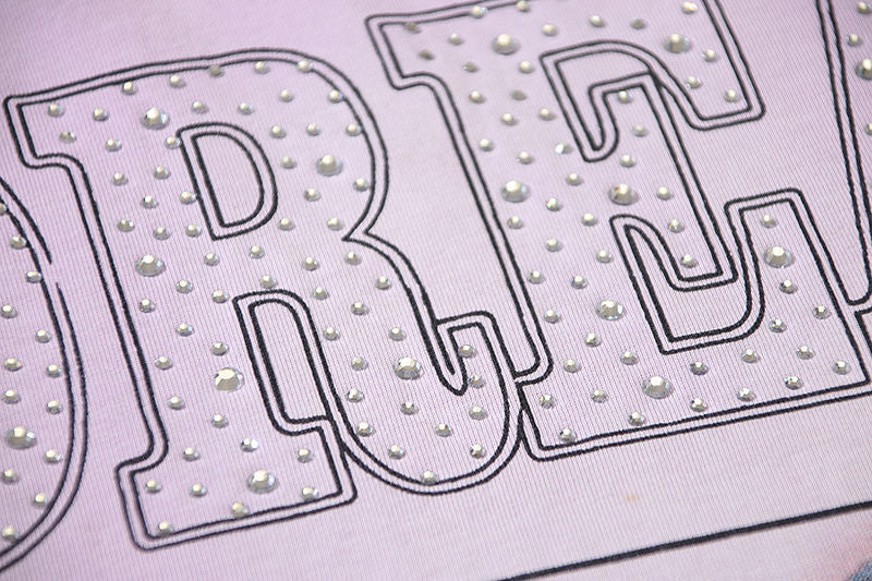 Rhinestone Pattern T-shirt