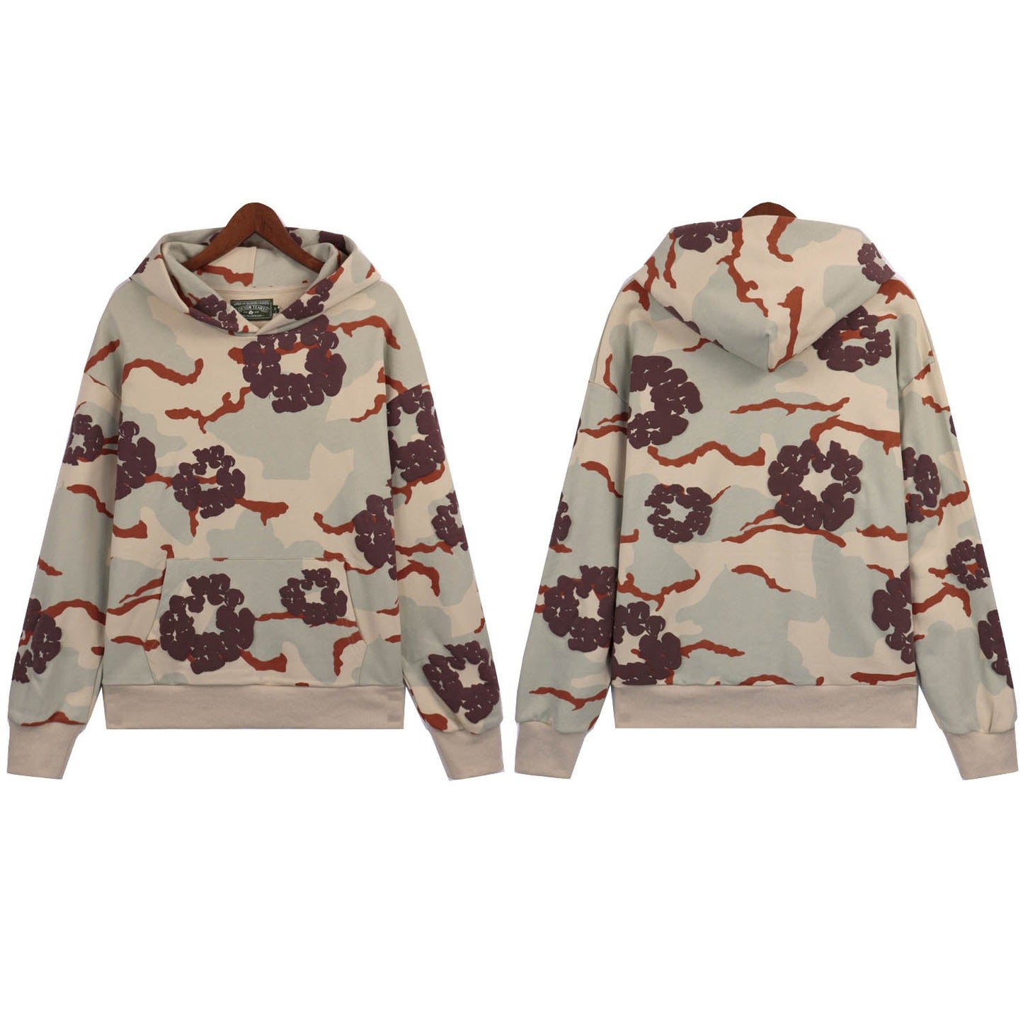 Denim Tears Cotton Wreath Camouflage Hoodie DENIM TEARS