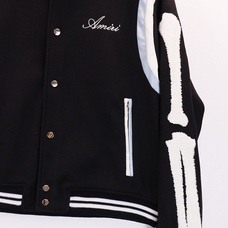 AMIRI letter logo print bone patch jacket AMIRI