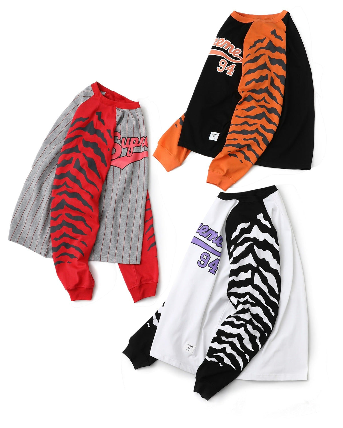 Supreme Tiger Raglan Long Sleeve Tee