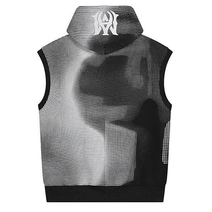 AMIRI Flock Hooded Sleeveless Sweatshirt AMIRI