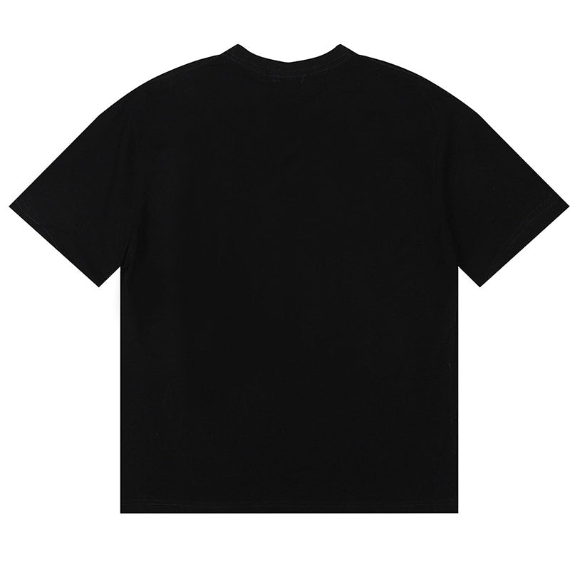 RHUDE Warning Logo Cotton Short-Sleeve T-Shirts RHUDE