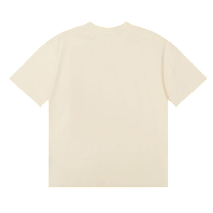 RHUDE Motorsports Track Letter Print T-Shirt RHUDE