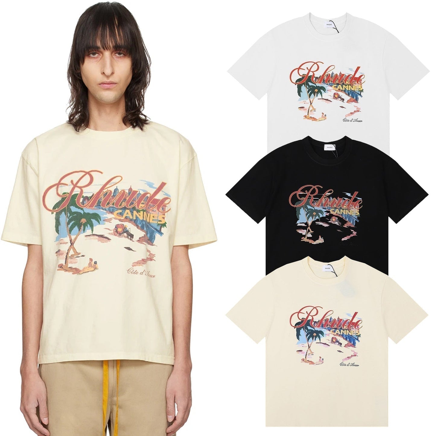RHUDE Cannes Beach T-shirt RHUDE