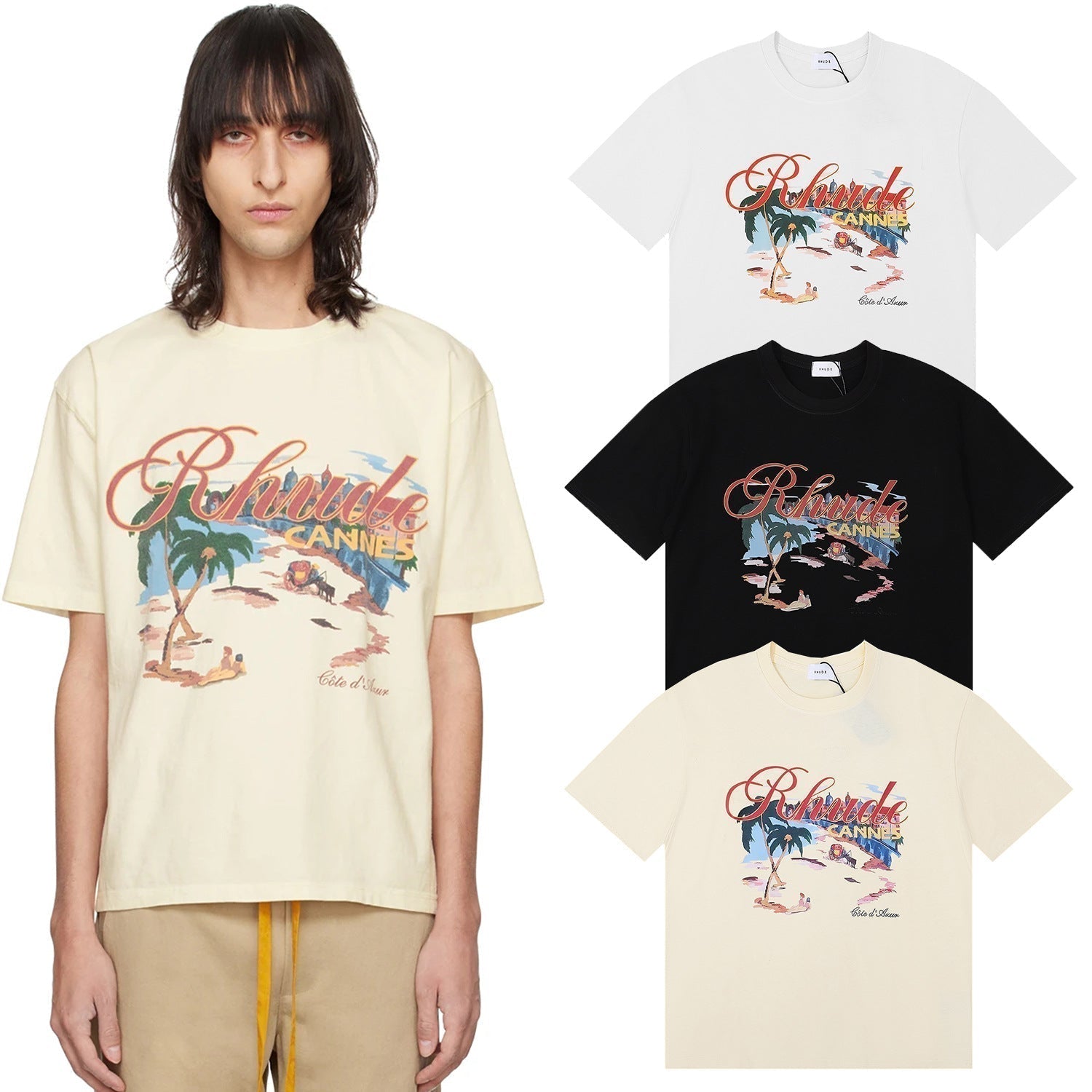 RHUDE Cannes Beach T-shirt RHUDE