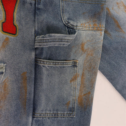 VALLEY Letter Jeans #8265