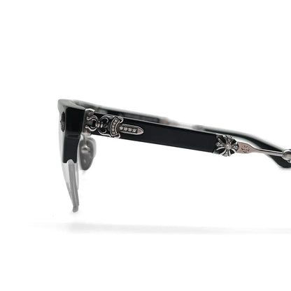 Chrome Hearts Evagilist Diamond BK/SS Glasses CH-Chrome Hearts