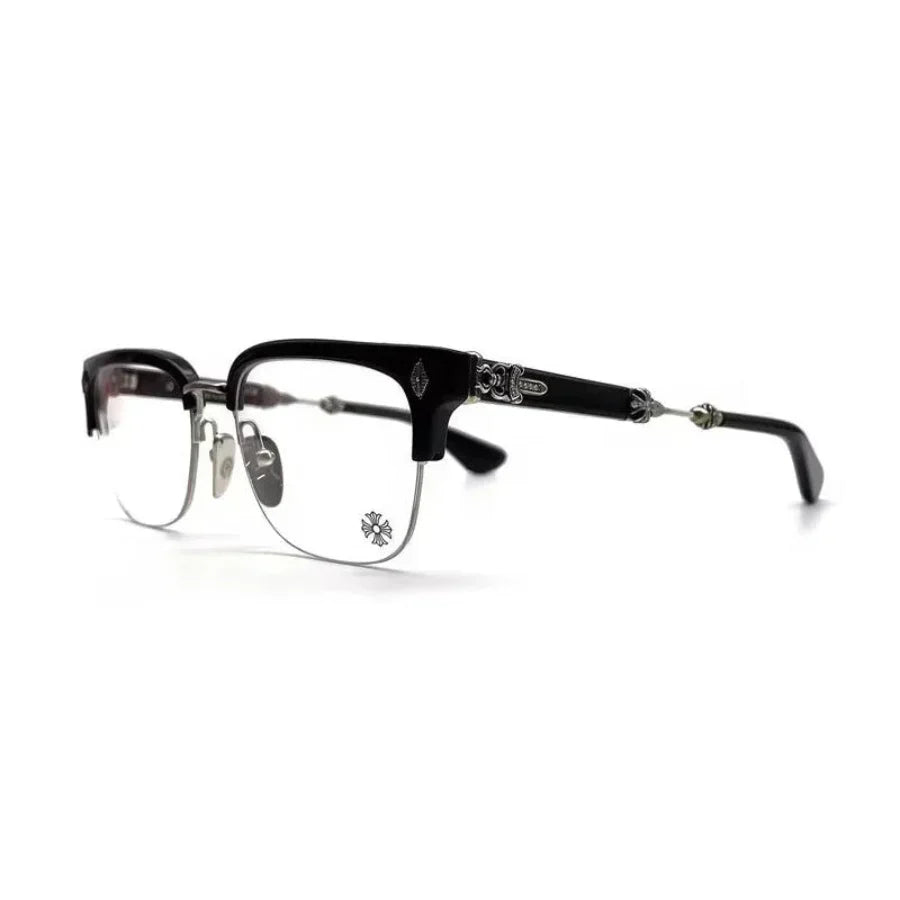 Chrome Hearts Evagilist Diamond BK/SS Glasses CH-Chrome Hearts