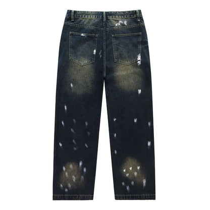 VALLEY Embroidered Rhinestone Jeans #8253