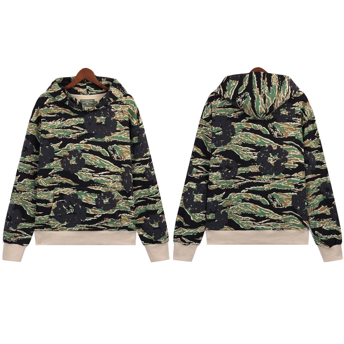 Denim Tears Cotton Wreath Camouflage Hoodie DENIM TEARS
