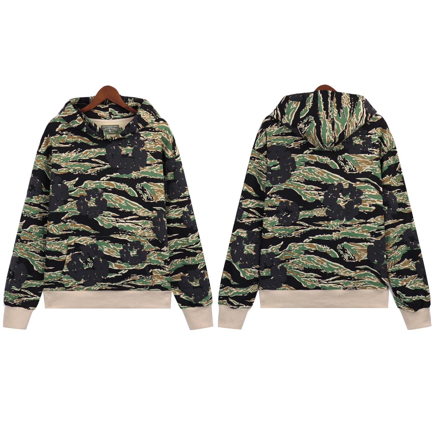 Denim Tears Cotton Wreath Camouflage Hoodie DENIM TEARS