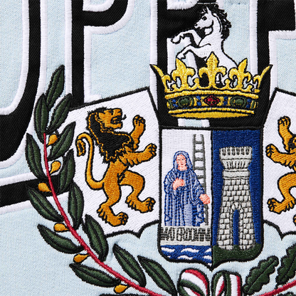 Supreme Crest Applique Half Zip Sweatshirts